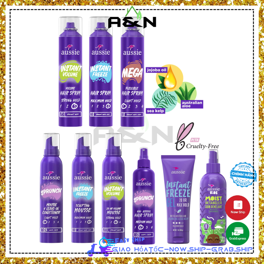 Mousse tạo kiểu tóc Aussie - made in USA