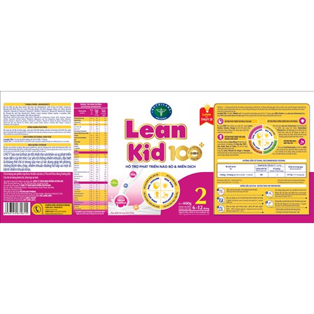 SỮA LEAN KID 100+ BA  - 900G