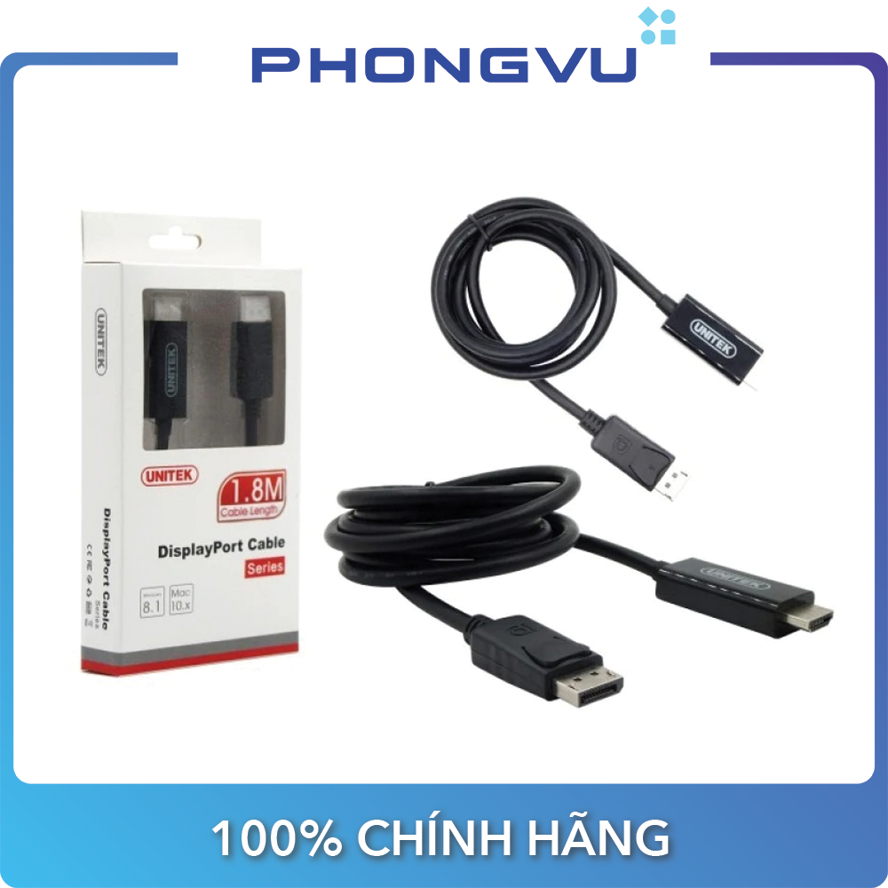 Cable DisplayPort-HDMI UniTek (Y 5118ca)-warranty 12 months