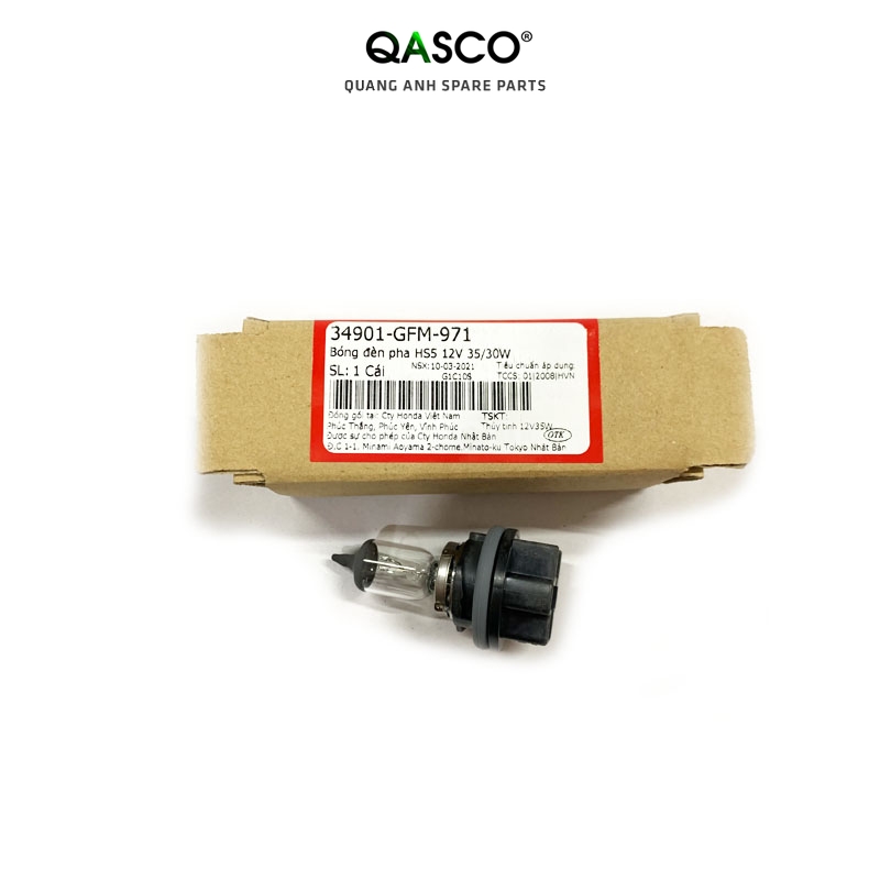 Bóng đèn pha hs5 12v 35/30w honda lead 110 / pcx đời đầu _7c 3e