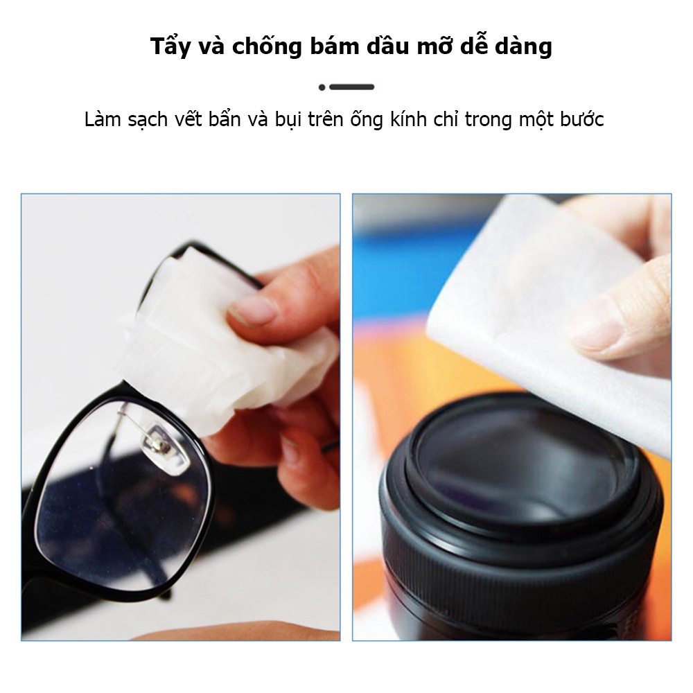 Hộp 100 khăn lau kính Nano chống mờ