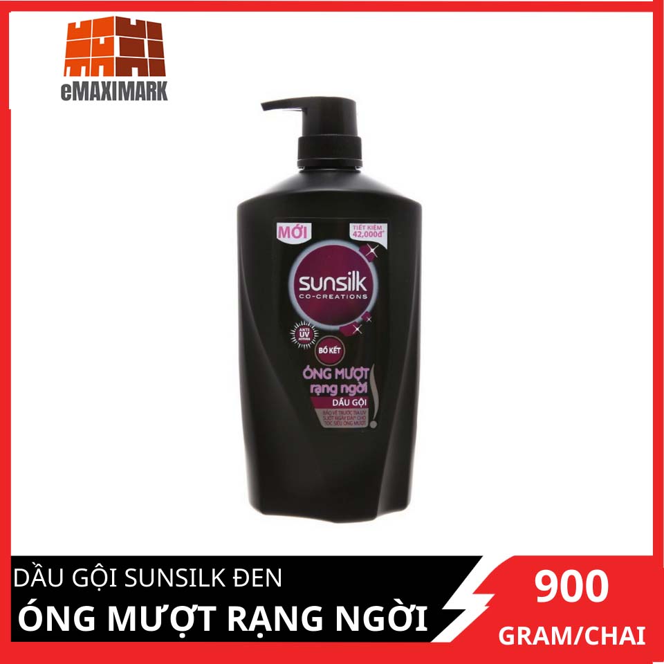 [HCM ship 2h] Dầu Gội Sunsilk Óng Mượt Rạng Ngời (Đen) Chai 900G
