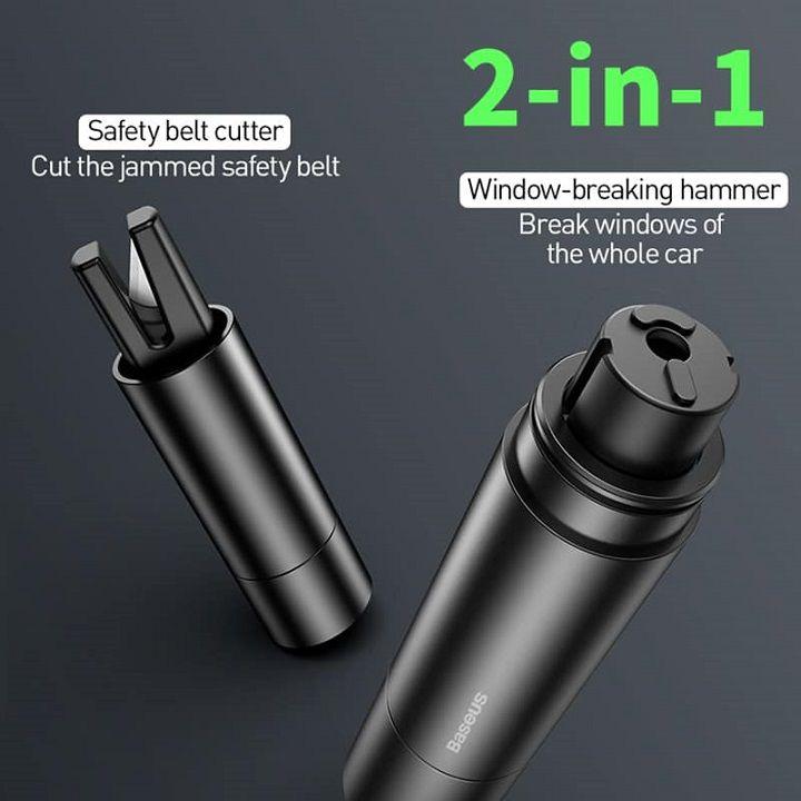 Dụng cụ thoát hiểm trên ô tô Baseus Sharp Tool Safety Hammer (Phá kính và Dao cắt)
