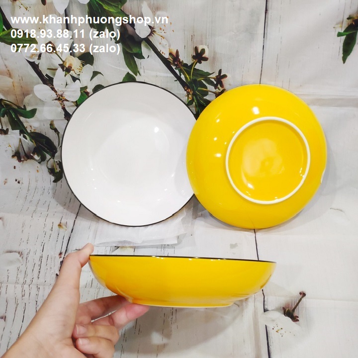 [HCM]dĩa sứ lòng sâu - dĩa sứ lòng sâu