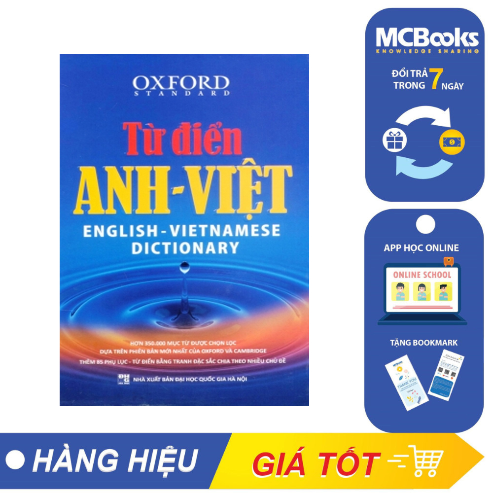 Sách - Từ điển Anh - Việt ( Bìa Xanh) - McBooks