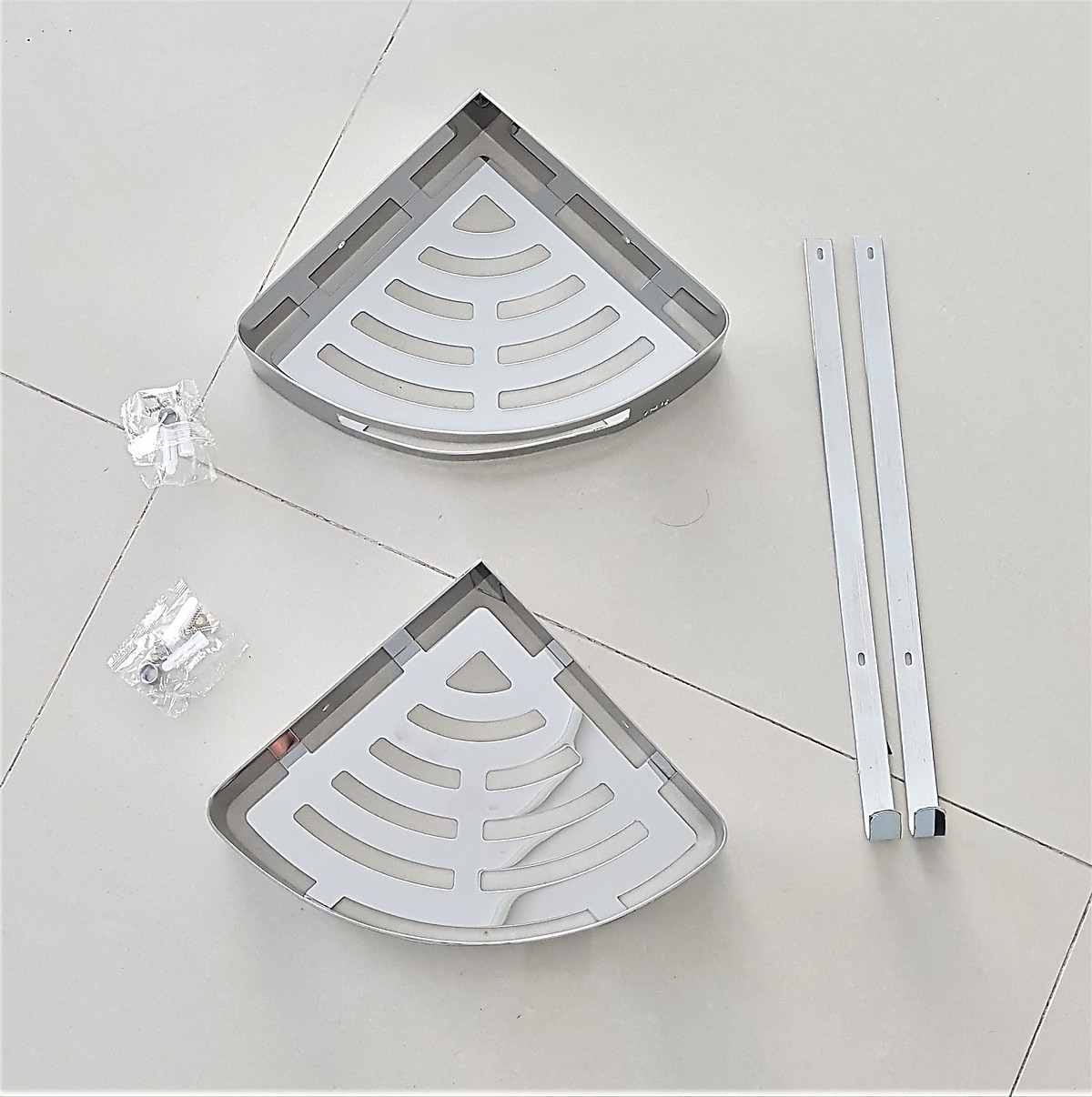 Kệ góc nhà tắm inox SUS 304