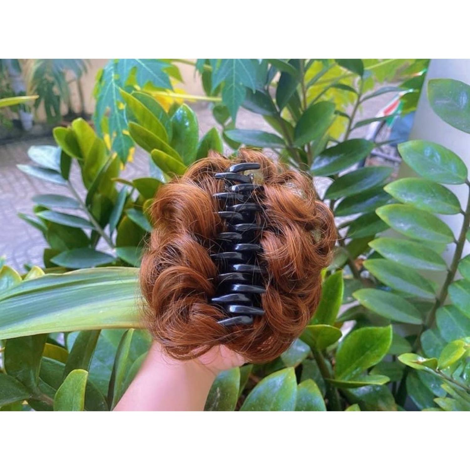Tóc Giả Búi kẹp Xoăn ( Dạng to), búi mini xoăn