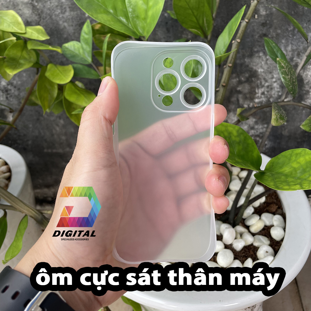 Combo 2 Ốp Lưng Trong Nhám Unibody iPhone 15 Pro Siêu Mỏng