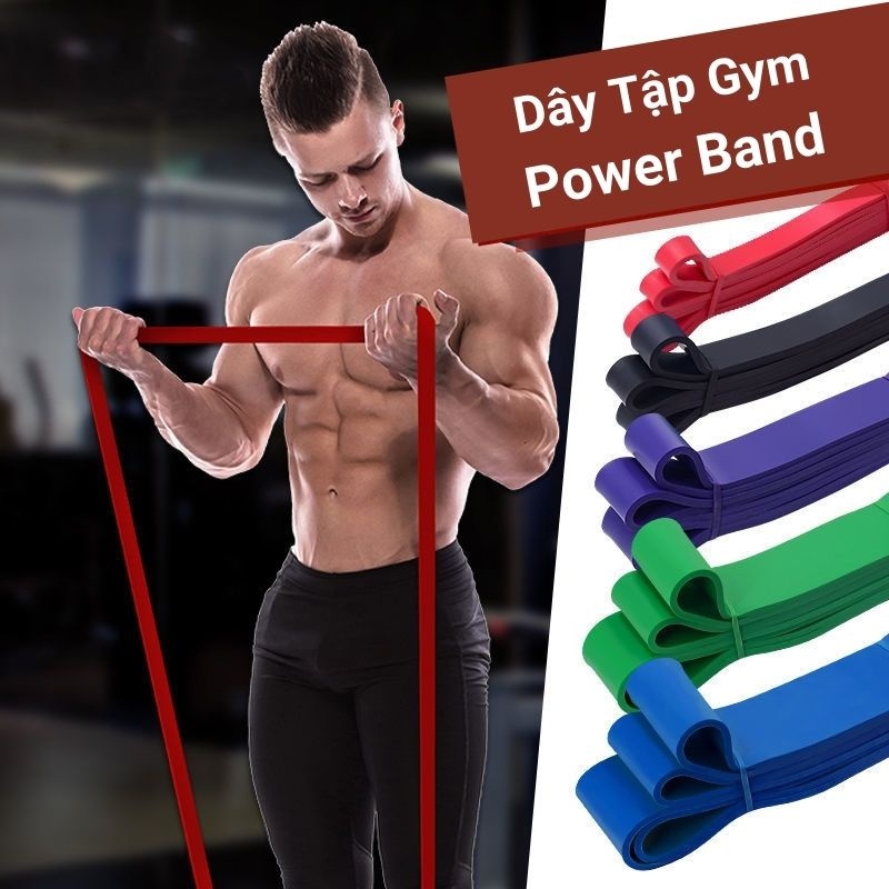 【HOT SALE】 Dây kháng lực tập gym power band