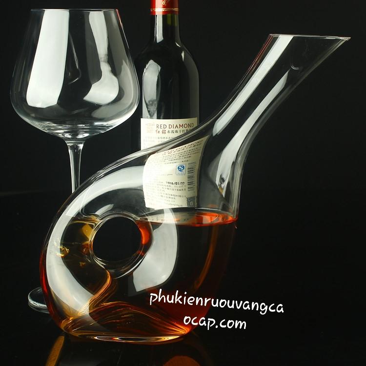 Decanter ốc sên dáng nghiêng