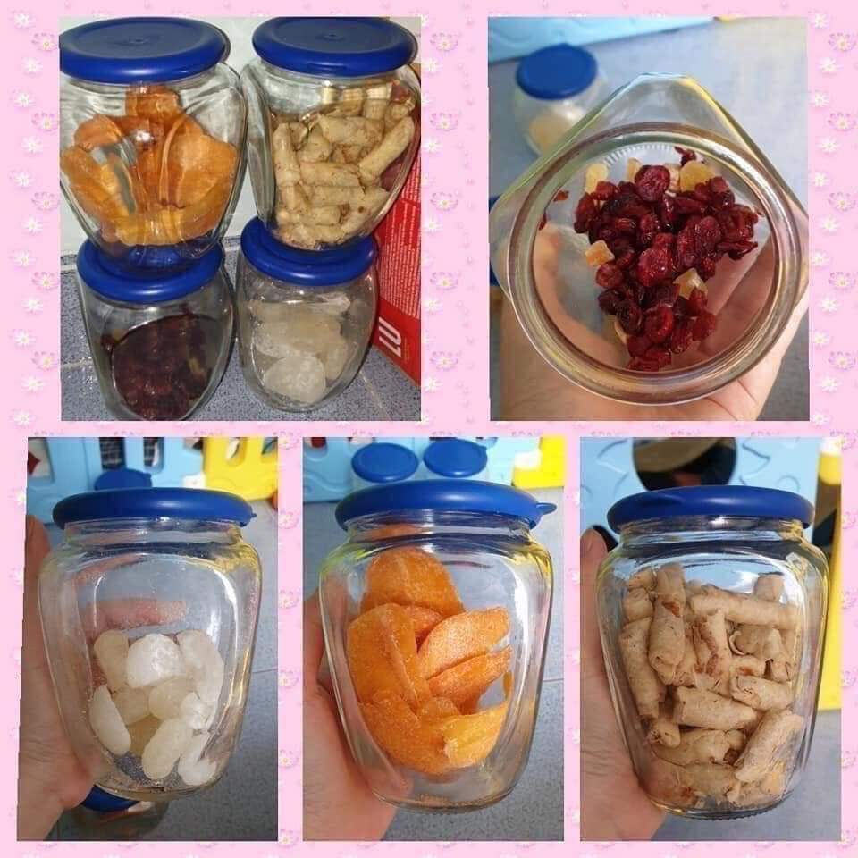 BỘ 03 HỦ THUỶ TINH GLASS JAR 500ml