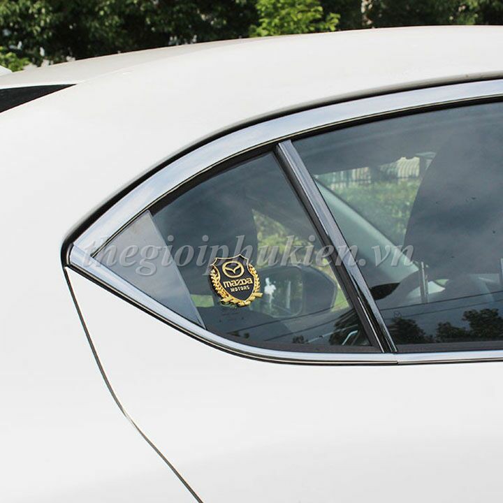 Bộ 2 Logo dạng Bông lúa theo xe Mazda