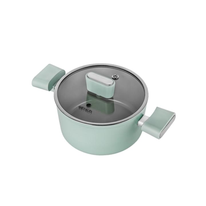 (Chỉ 25-29.10)Nồi men sứ Elmich Hera II EL-5203SK18 size 18cm - Hình ảnh 5