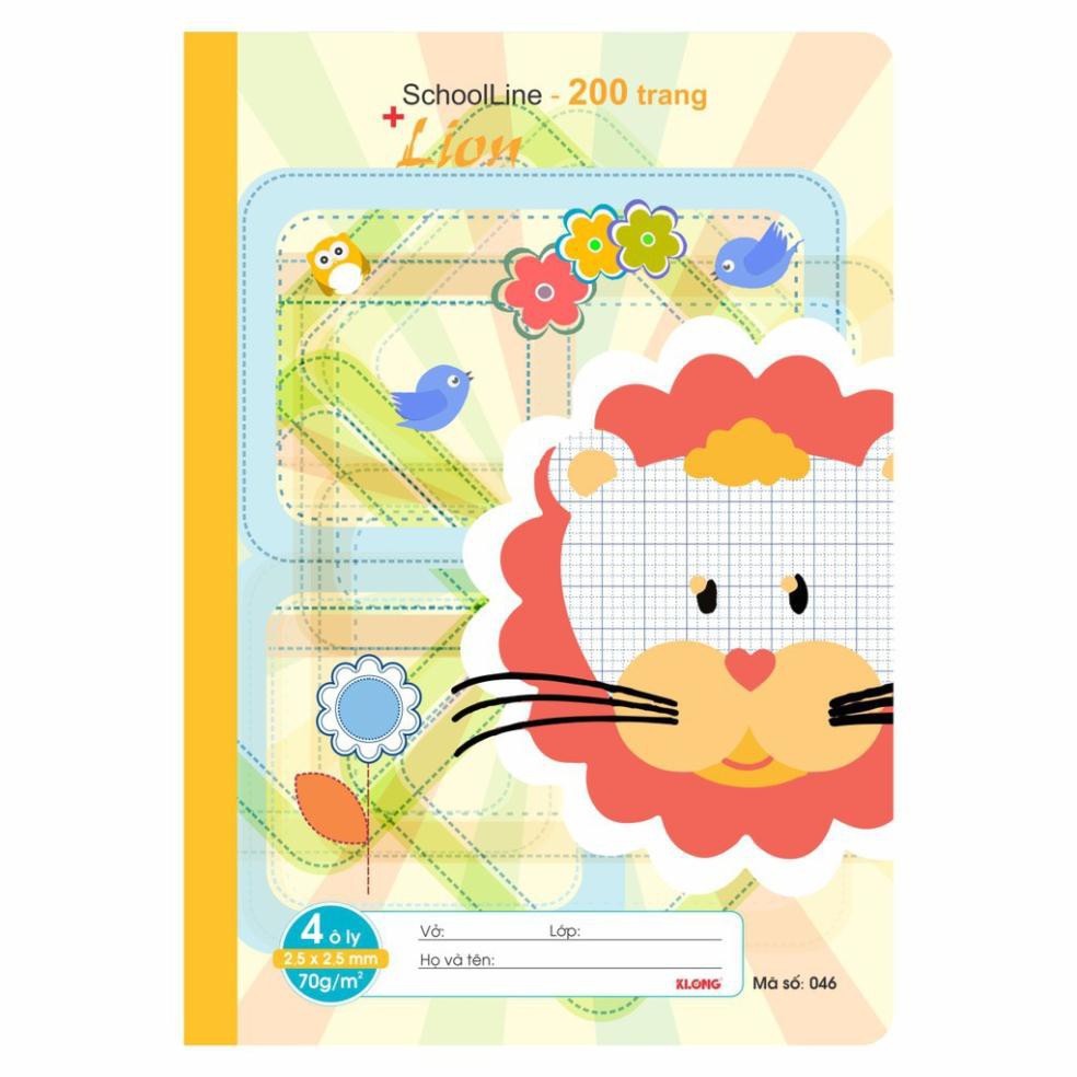 Vở ô ly Klong Chích Bông 200 trang-MS043