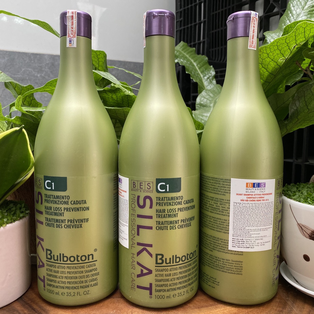 [HCM]Dầu gội chống rụng tóc Bes Hergen C1 Bulboton Shampoo 1000ml