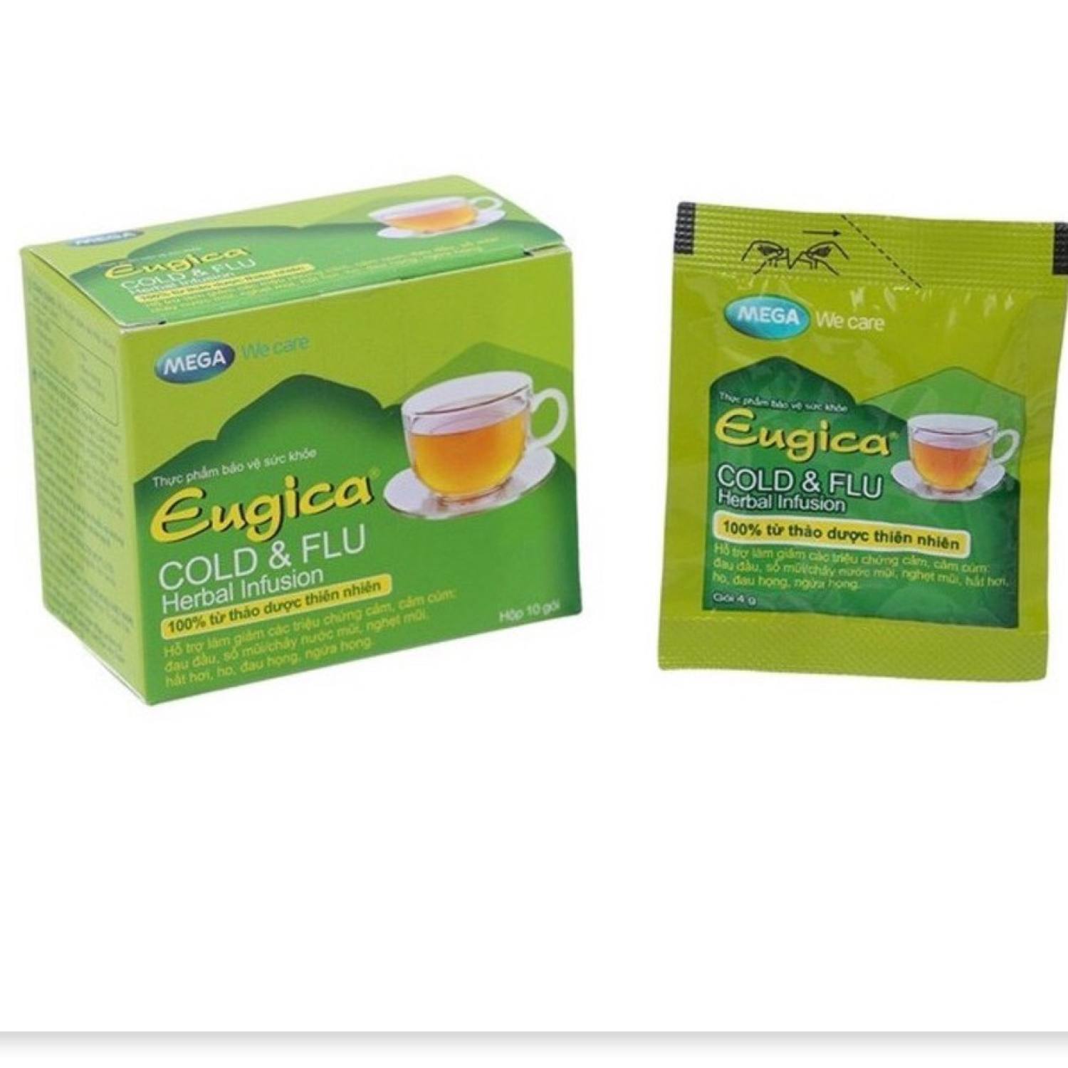 Trà Eugica Cold & Flu Herbal Infusion Hộp 10 gói