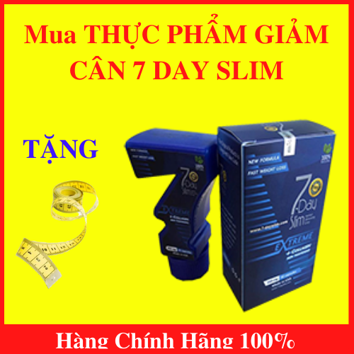 [HCM]THỰC PHẨM GIẢM CÂN 7 DAY SLIM EXTREME FORMULA NEW-7 Day Slim - Giảm cân chuẩn Mỹ check code điện tử trên website  - AN001