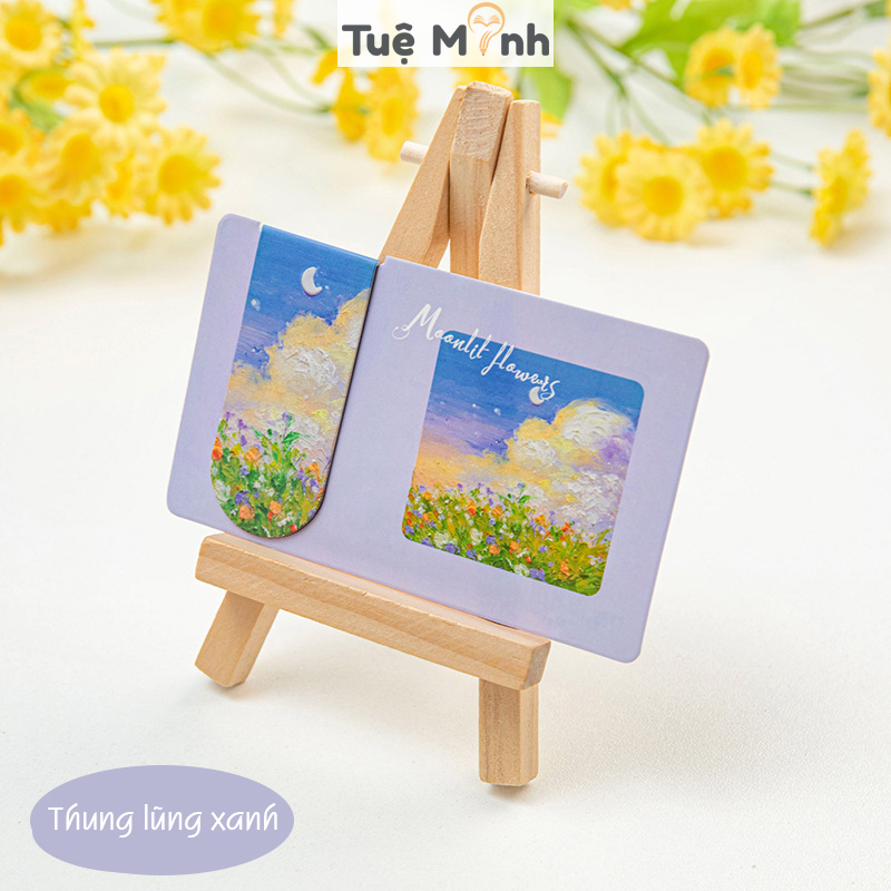 Đánh dấu sách nam châm bookmark NO21 hình tranh sơn dầu nghệ thuật, VPP TUEMINH đánh dấu vở sách