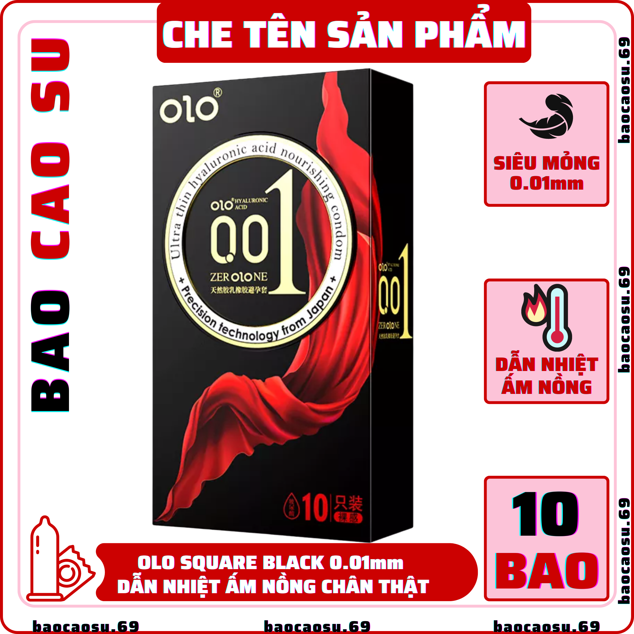 Bao cao su Durex Invisible SIÊU CỰC MỎNG 10 bao