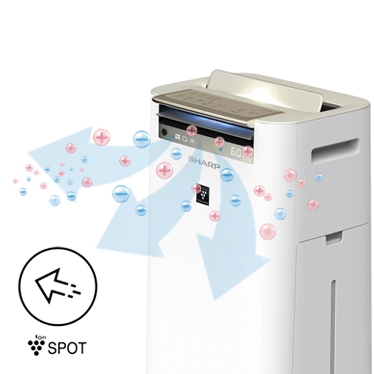 [Trả góp 0%]Máy tạo ẩm và lọc không khí Sharp KC-G60EV-W