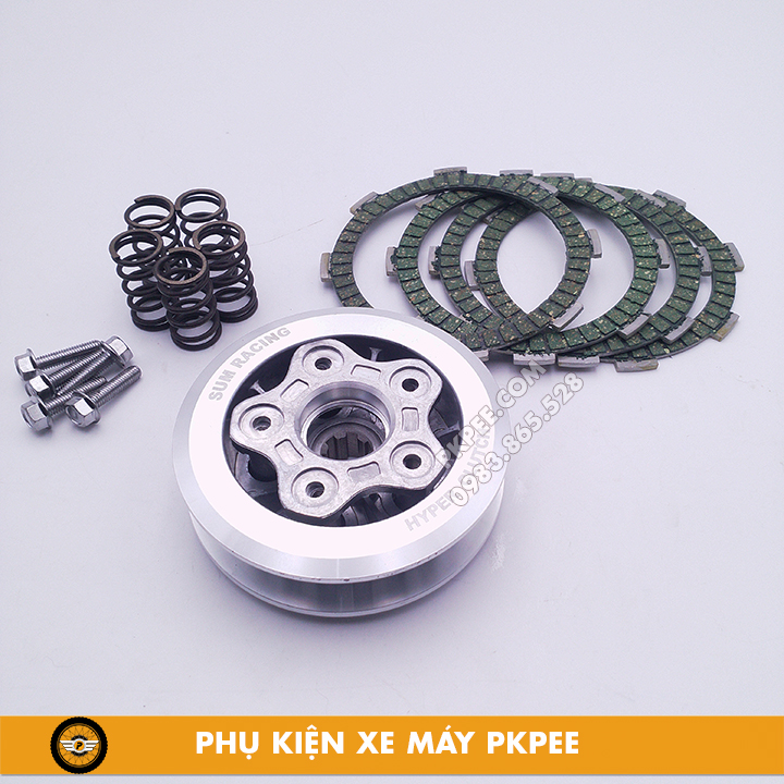 Combo Nồi Độ 5 Lò Xo Kèm Bố Lá Sắt Sum Racing – Gắn Dream, Wave | Phụ Kiện Xe PKPE