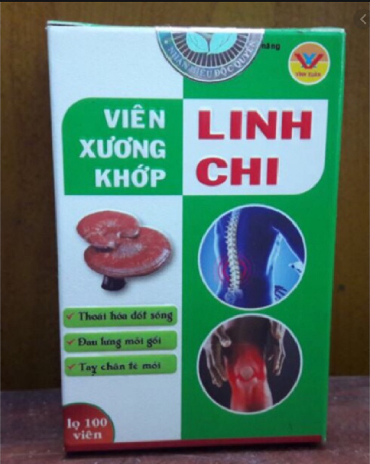 VIÊN XƯƠNG KHỚP LINH CHI 100V – HỖ TRỢ XƯƠNG KHỚP