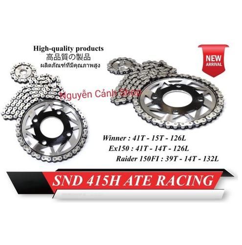 [HCM]Nhông sên dĩa winner exciter 150 raider fi 7li sên dĩa trắng