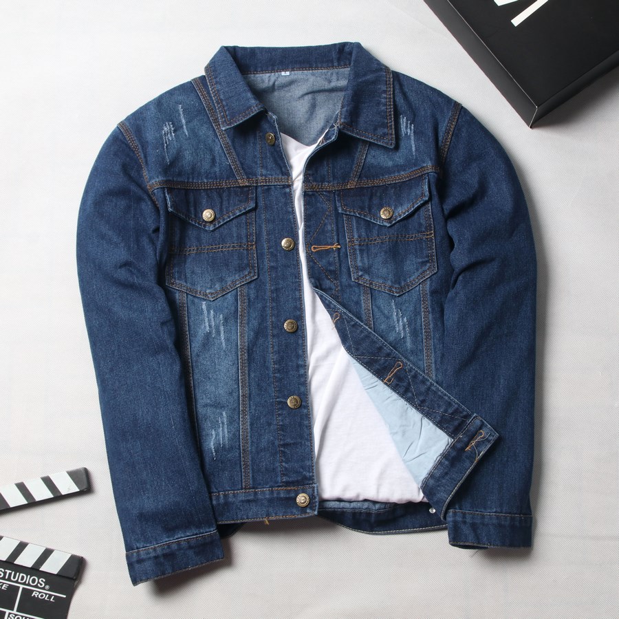[Hoàn Tiền 15%] [HCM]Áo khoác jean nam chất jean bền đẹp không phai màu SG815 Saosaigon