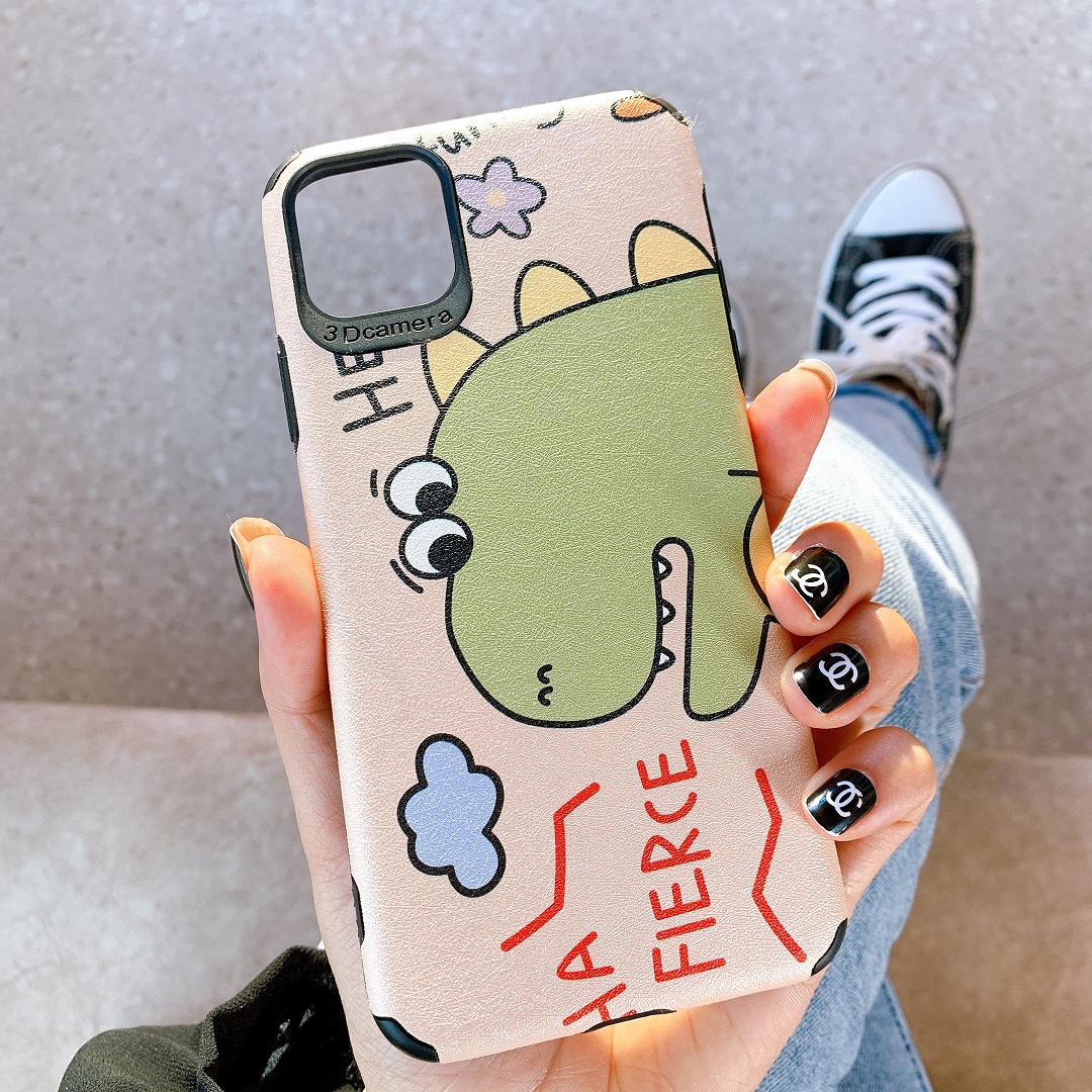 Ốp Lưng Da IMD Dino Ha Fierce