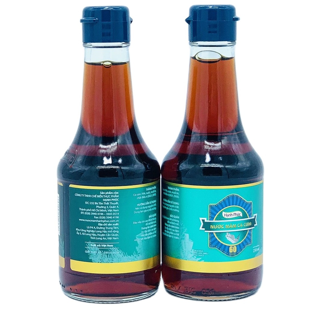 ( THÙNG XỐP)Combo 2 Chai Nước mắm Hạnh Phúc Chai 250ml