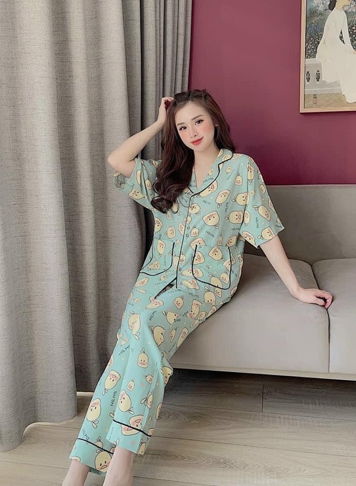 Bộ Pijama Nữ Áo cánh dơi  Quần dài