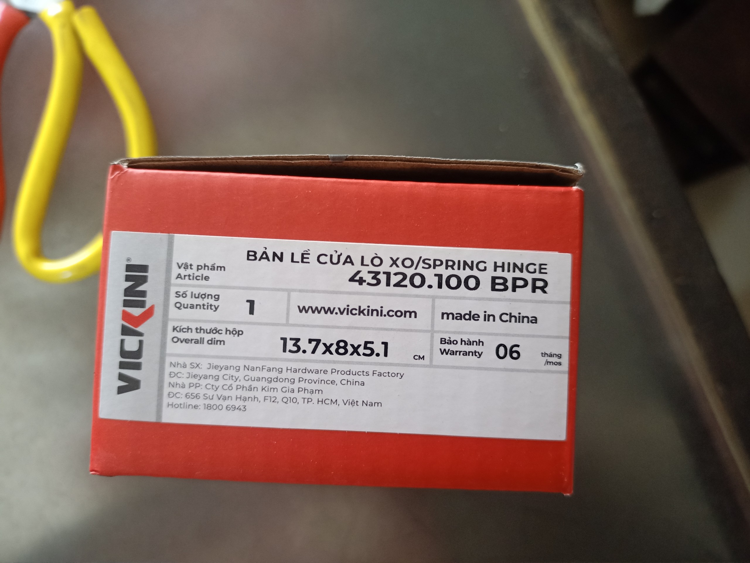 BẢN LỀ CỬA TỰ ĐỘNG SẮT 2 CHIỀU VICKINI, IVAN 43120 - ĐEN (2 CÁI)