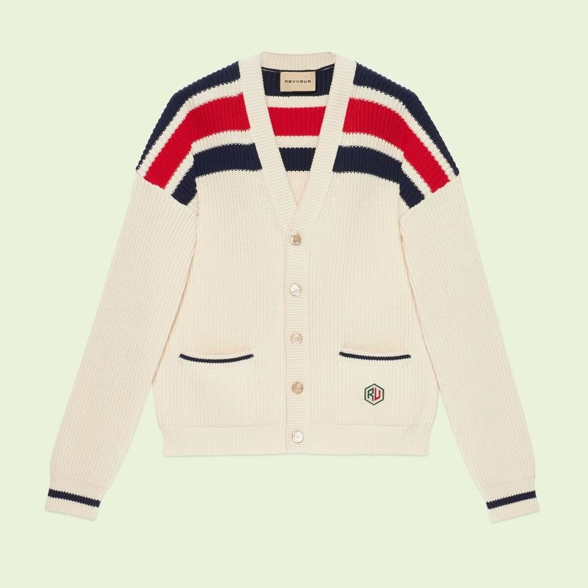 Áo Cardigan len RvR Woozie Navy/ Cream