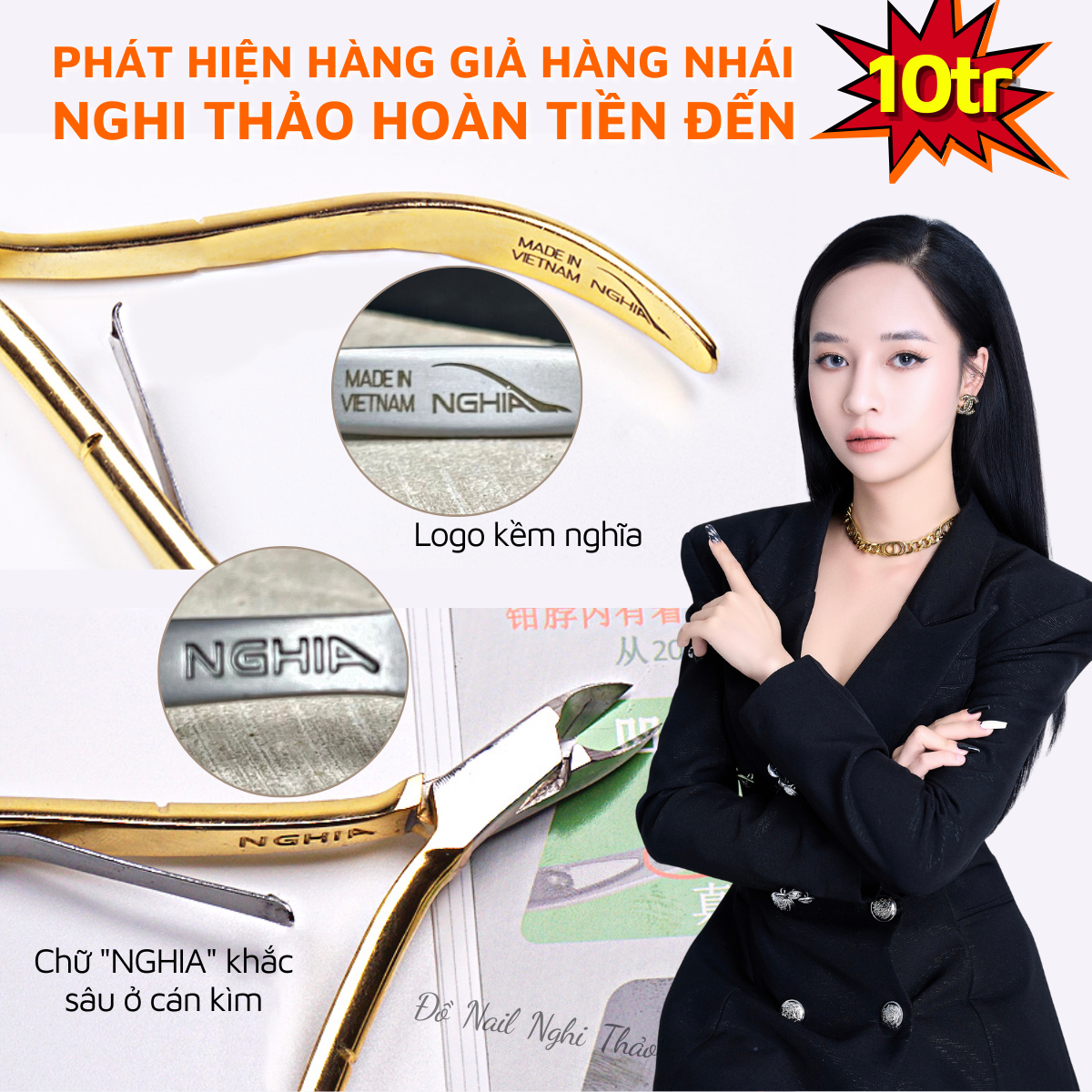Kềm nghĩa d01 cắt da inox không gỉ