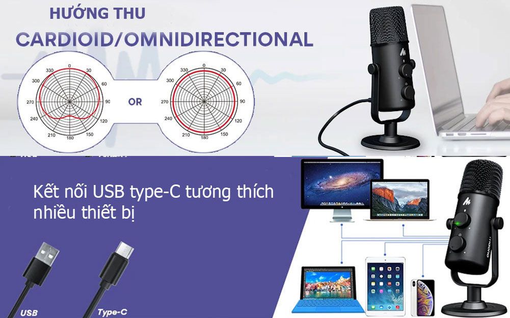 Micro thu âm USB MAONO AU-903