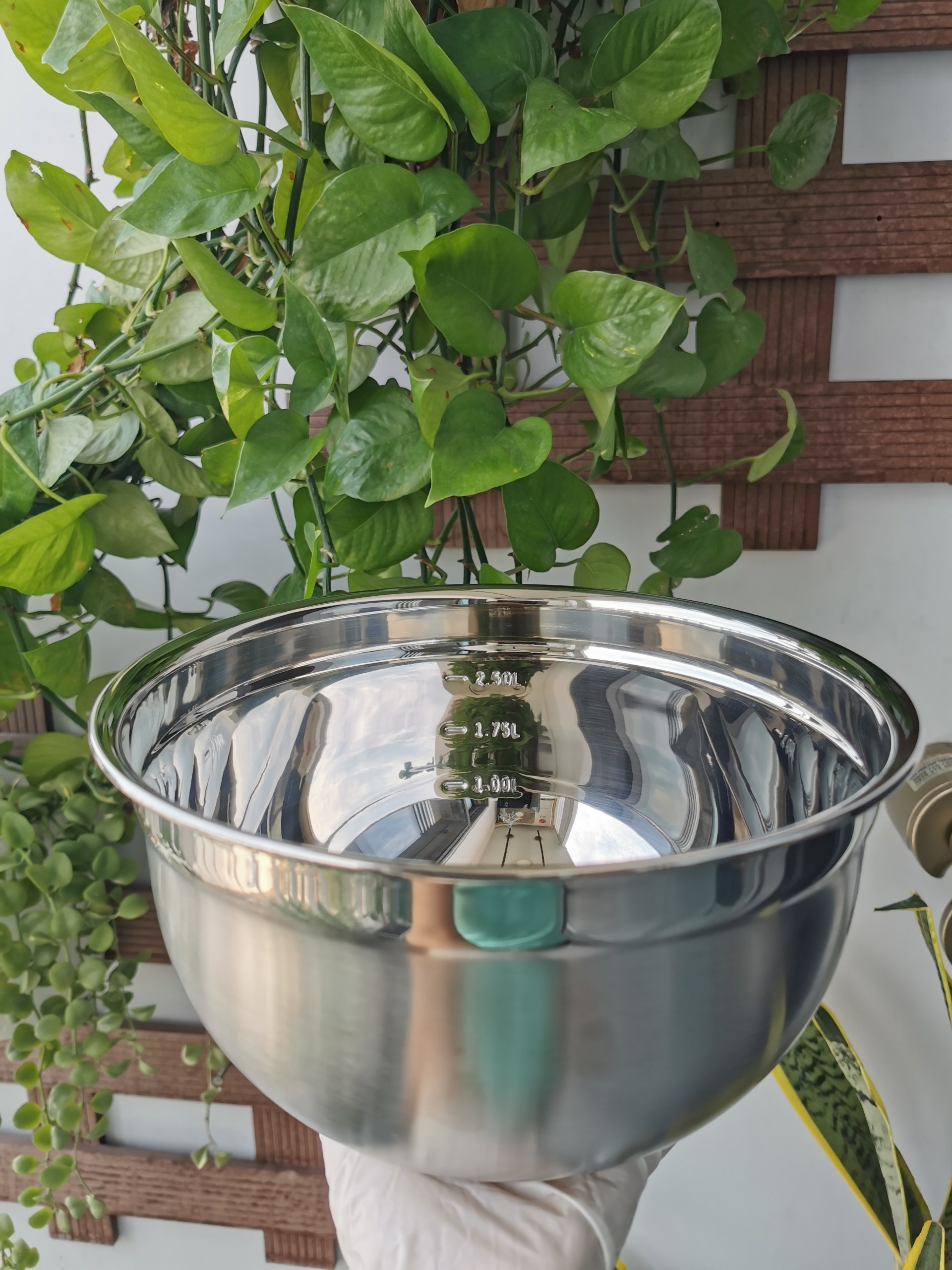 Thố inox đánh trứng /trộn bột 304 có vạch đo lường