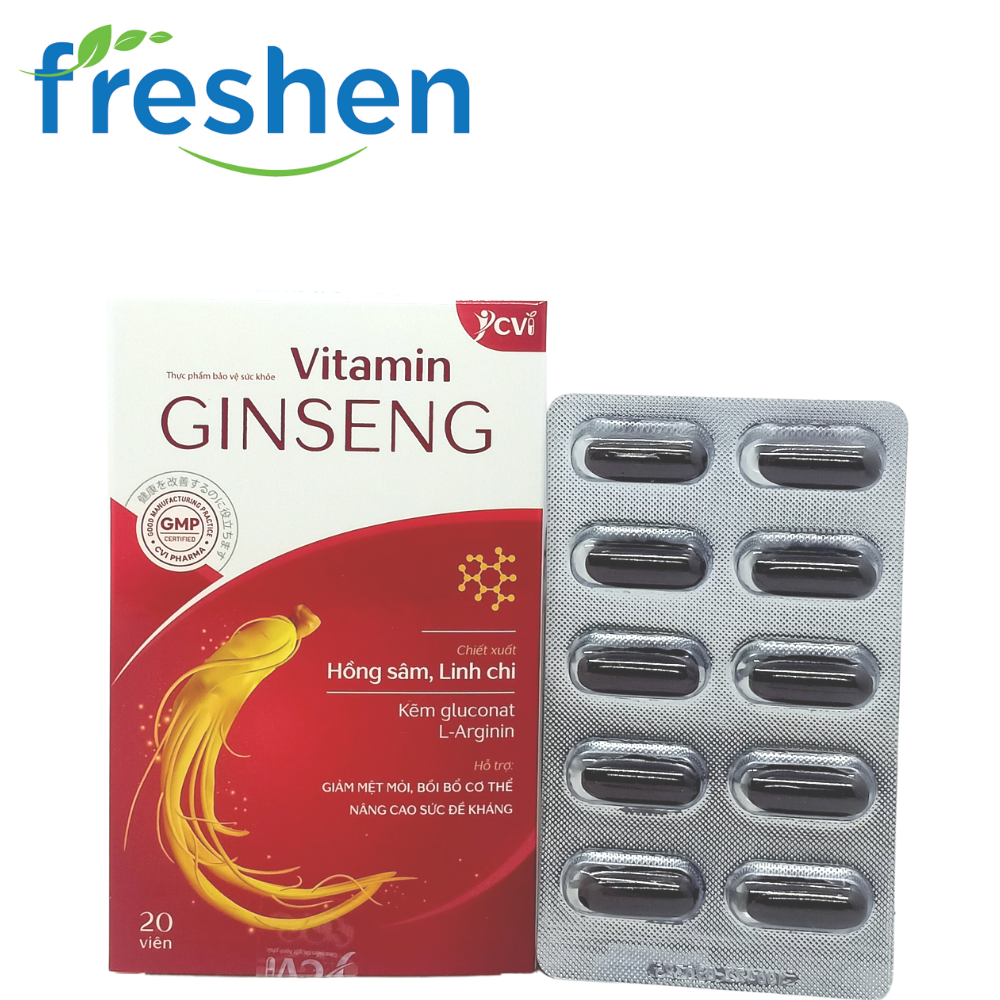 Vitamin GINGSENG - Viên u.ố.n.g bổ sung vitamin, bồi bổ cơ thể