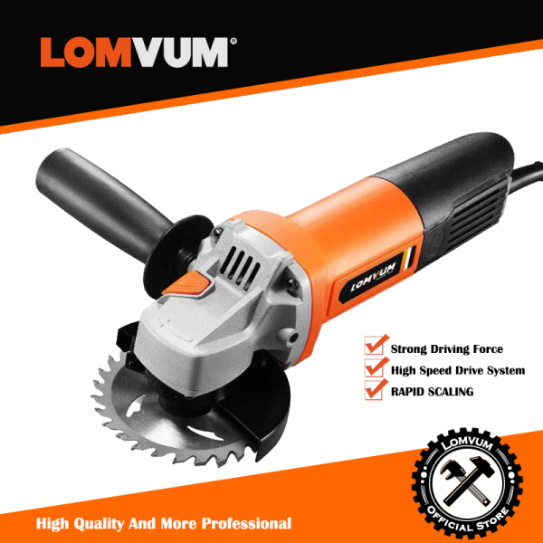 LOMVUM 1600W Angle Grinder Cordless Grinding machine Electric grinder Angle Grinder grinding Power Tools
