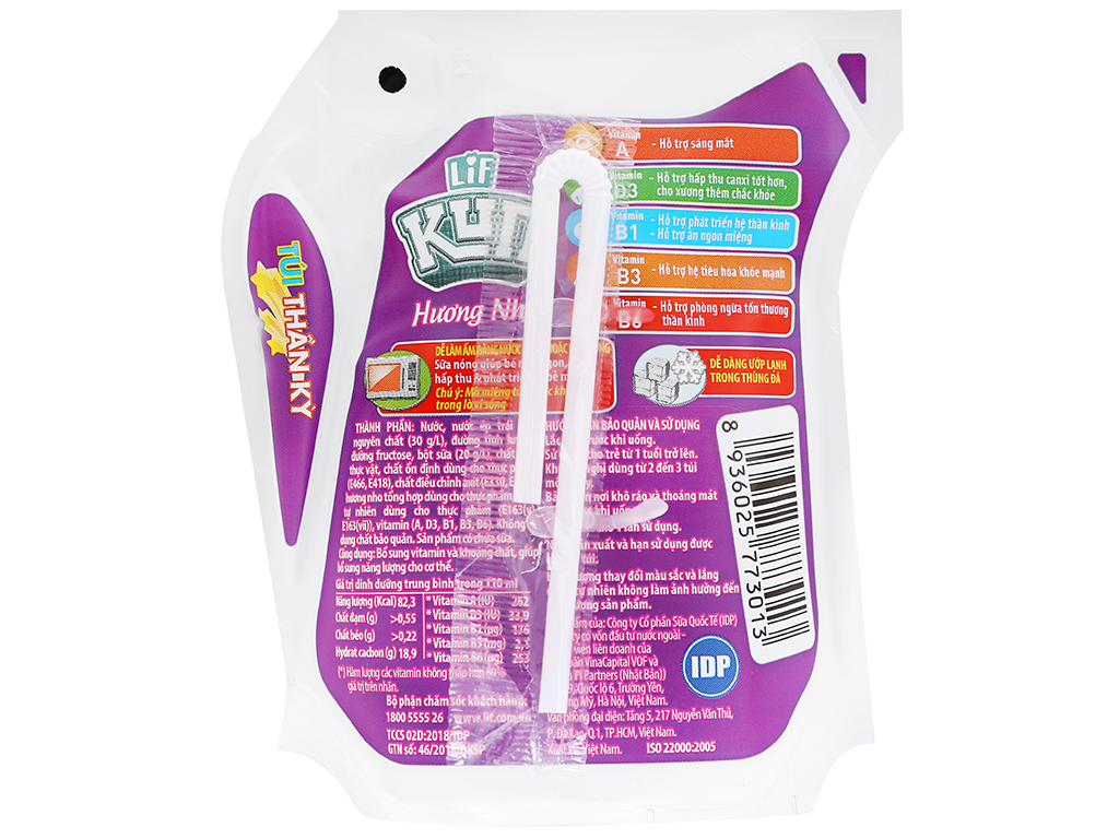 Thùng 24 Bịch Sữa Chua Tiệt Trùng Kun 110ml/Bịch