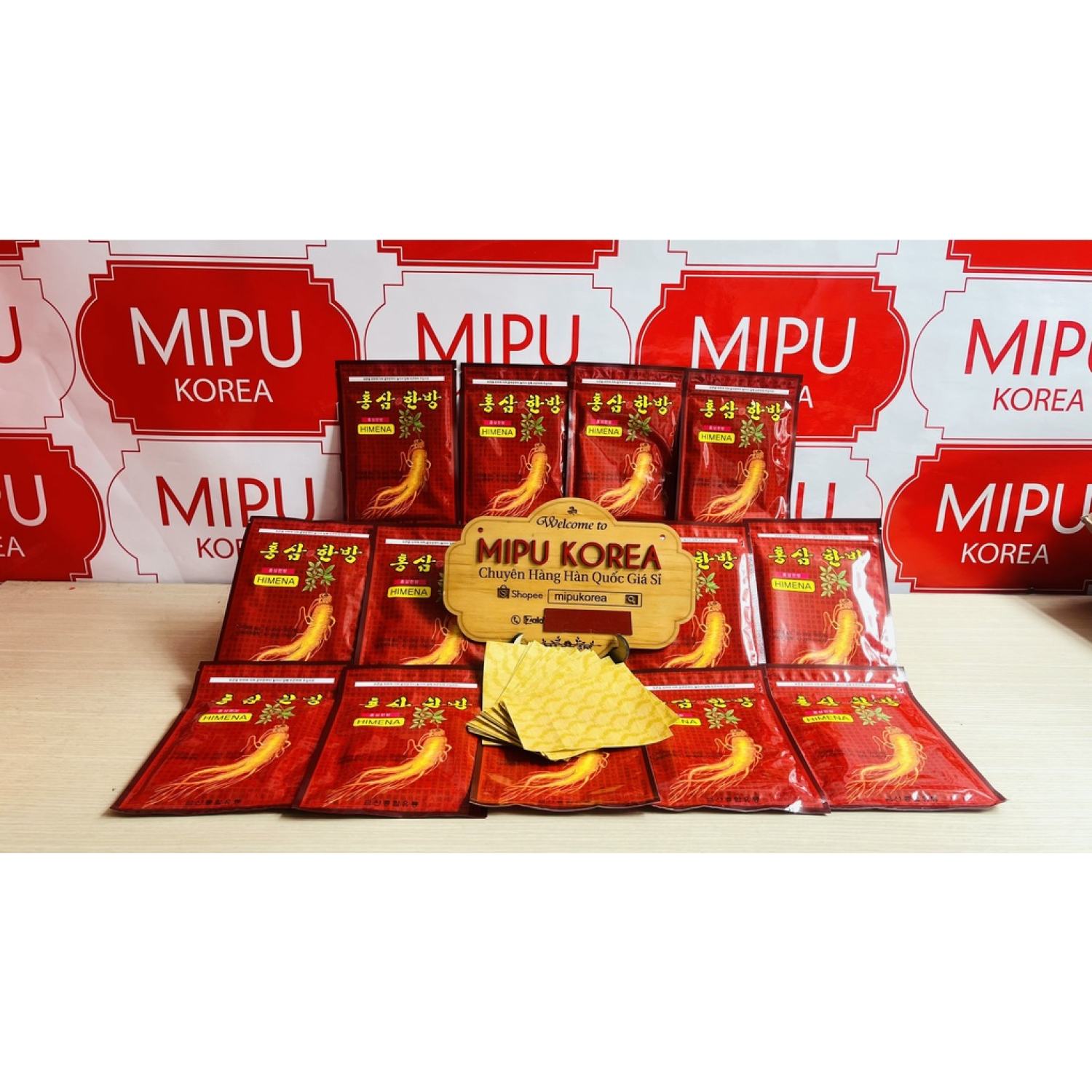 Cao Dán Hồng Sâm Himenna Hàn Quốc bịch 20 miếng
