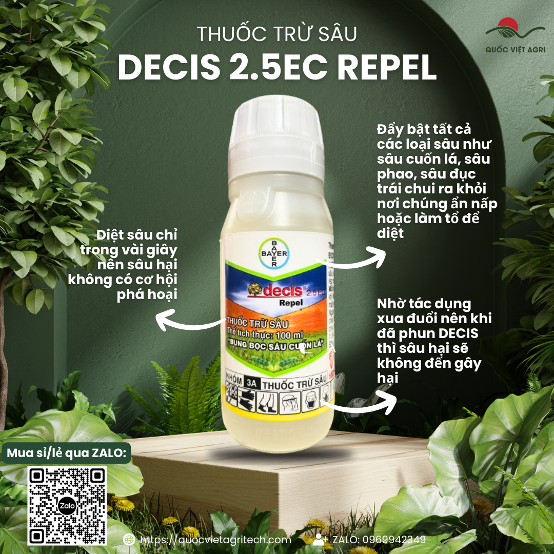 Thuốc trừ sâu - decis 2.5ec repel - 100ml