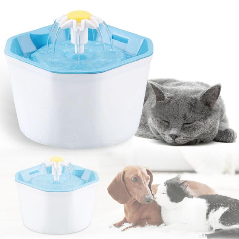 Đài phun nước điện tự động cho 1.6L Chó mèo Uống đài phun nước USB Cổng Pet Bộ lọc nước uống Bộ cấp nước jK3w7sJp