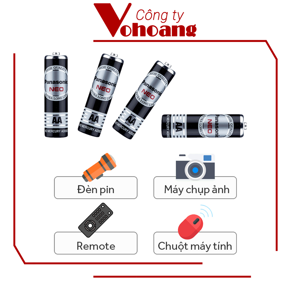 Pin tiểu AA loại tốt Panasonic R6NT - 4 viên