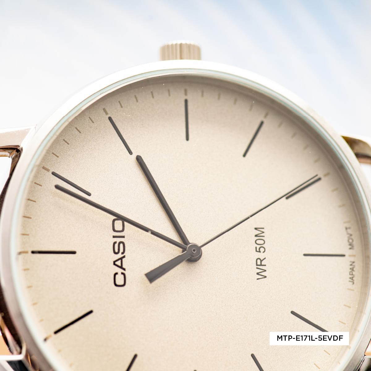 Đồng hồ nam dây da Casio Anh Khuê MTP-E171L-5EVDF