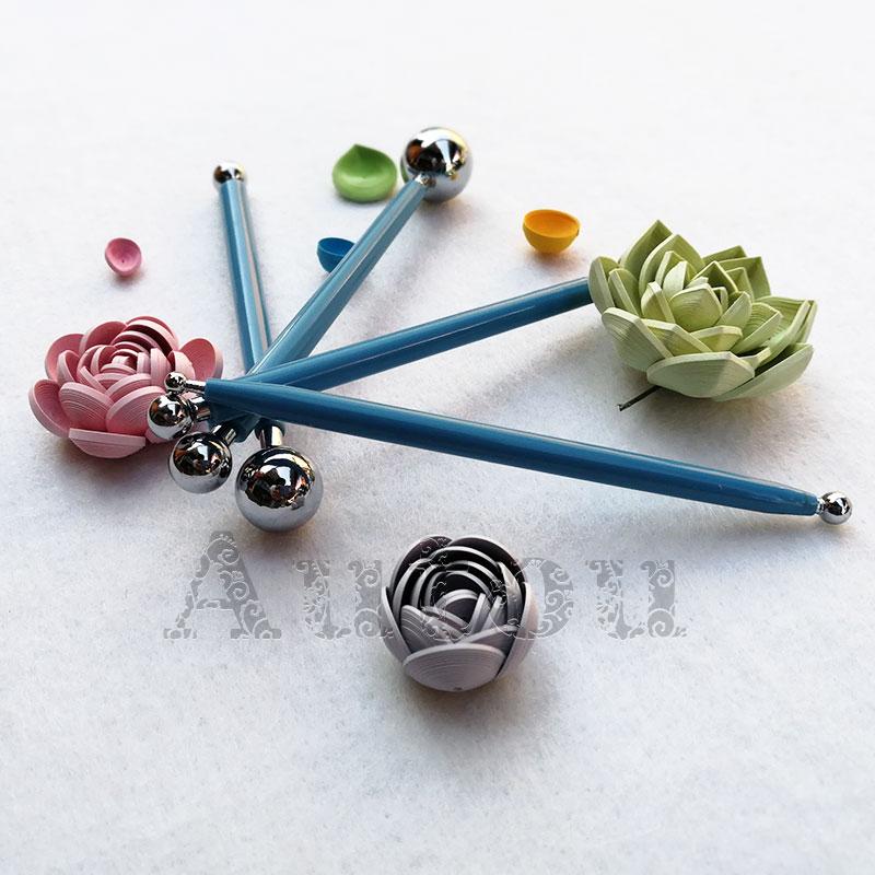 Que miết và tạo hình cong quilling (bộ 4 chiếc)