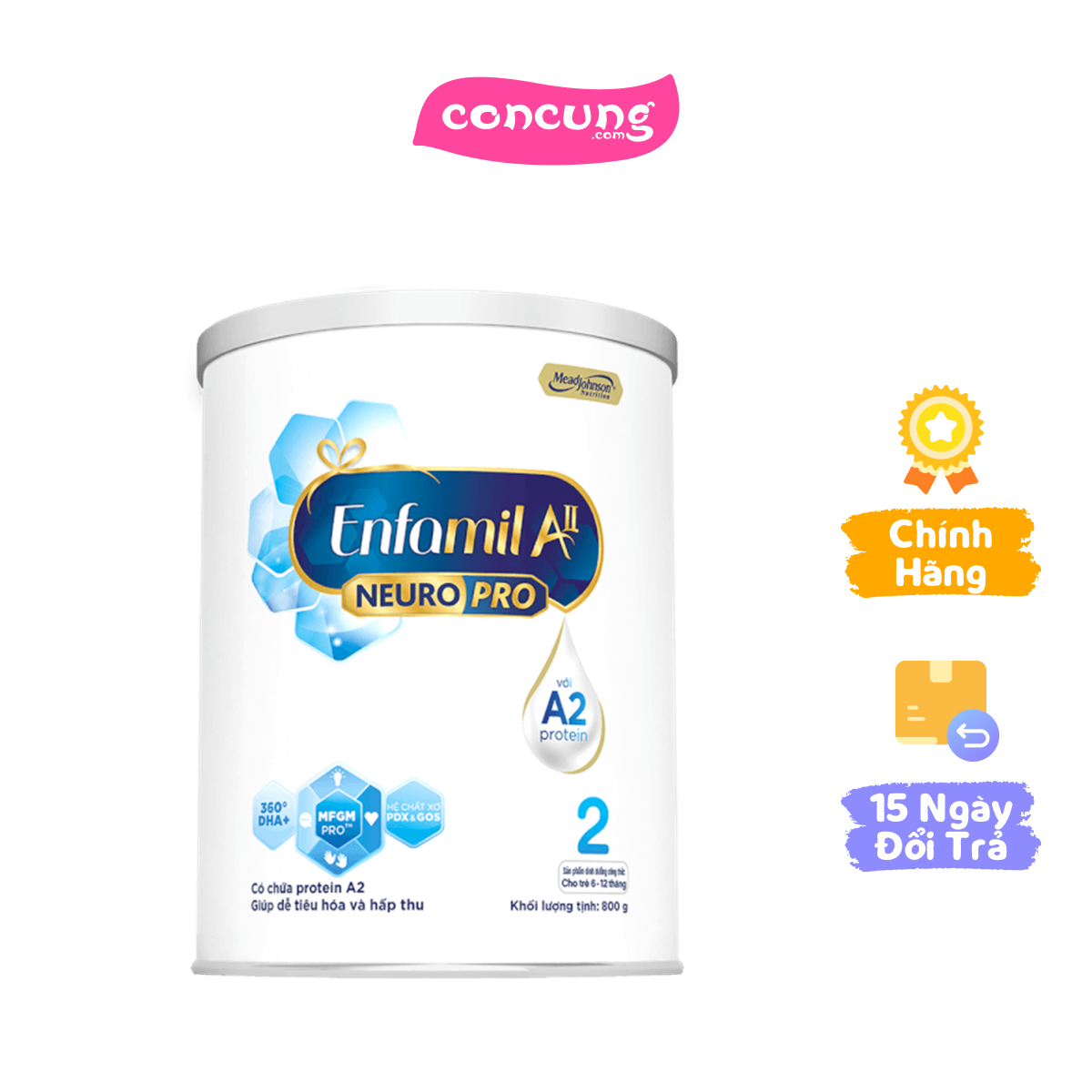 Enfamil aii neuropro 2 follow up formula, 6-12 tháng tuổi, 800g