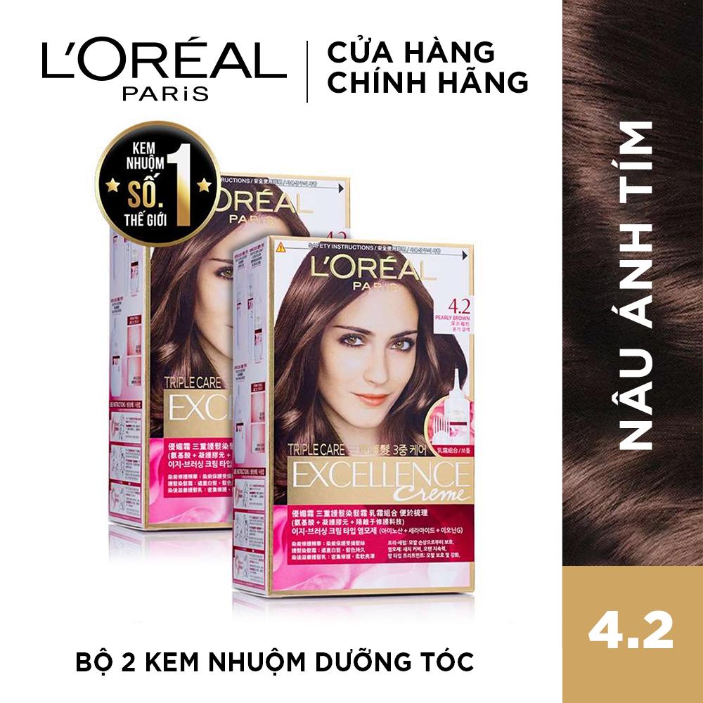 Bộ 2 Kem Nhuộm Dưỡng Tóc L'Oreal Paris Excellence Fashion 172mlx2 Giá Cực Ngầu Bộ 2 Kem Nhuộm Dưỡng Tóc L'Oreal Paris Excellence Fashion 172mlx2 Giá Cực Ngầu