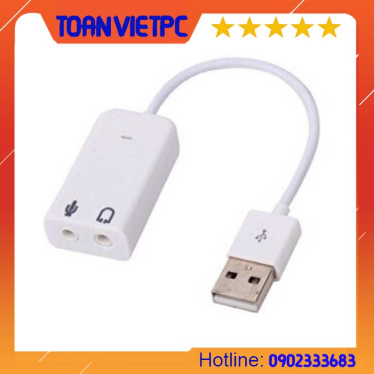 Usb sound dây | Cáp chuyển đổi usb ra âm thanh cổng 3.5