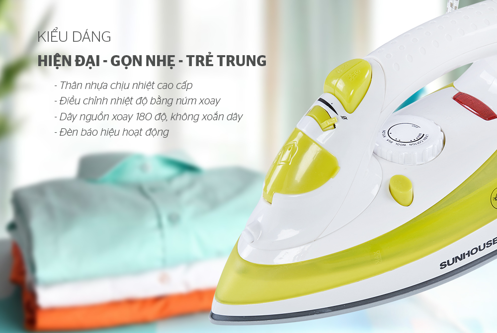 Bàn là hơi nước SUNHOUSE SHD2067