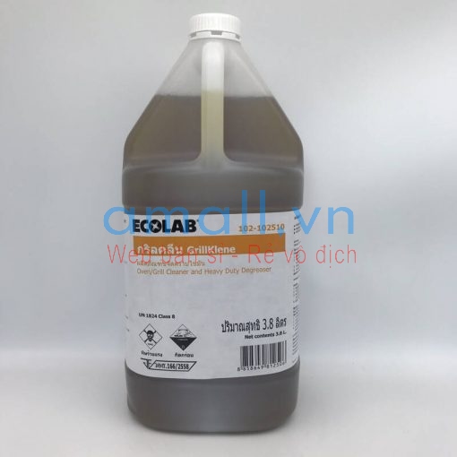Dung dịch vệ sinh lò nướng, tẩy dầu mỡ cháy ecolab grillklene 1 gal